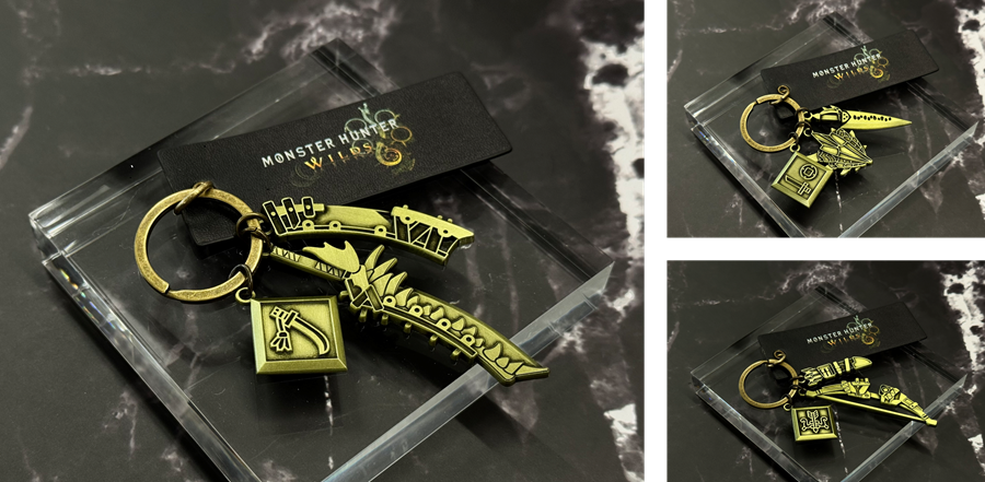 好みの武器種で組み合わせも自由自在　作中に登場する武器が重厚感あふれるキーチャームとなって新登場