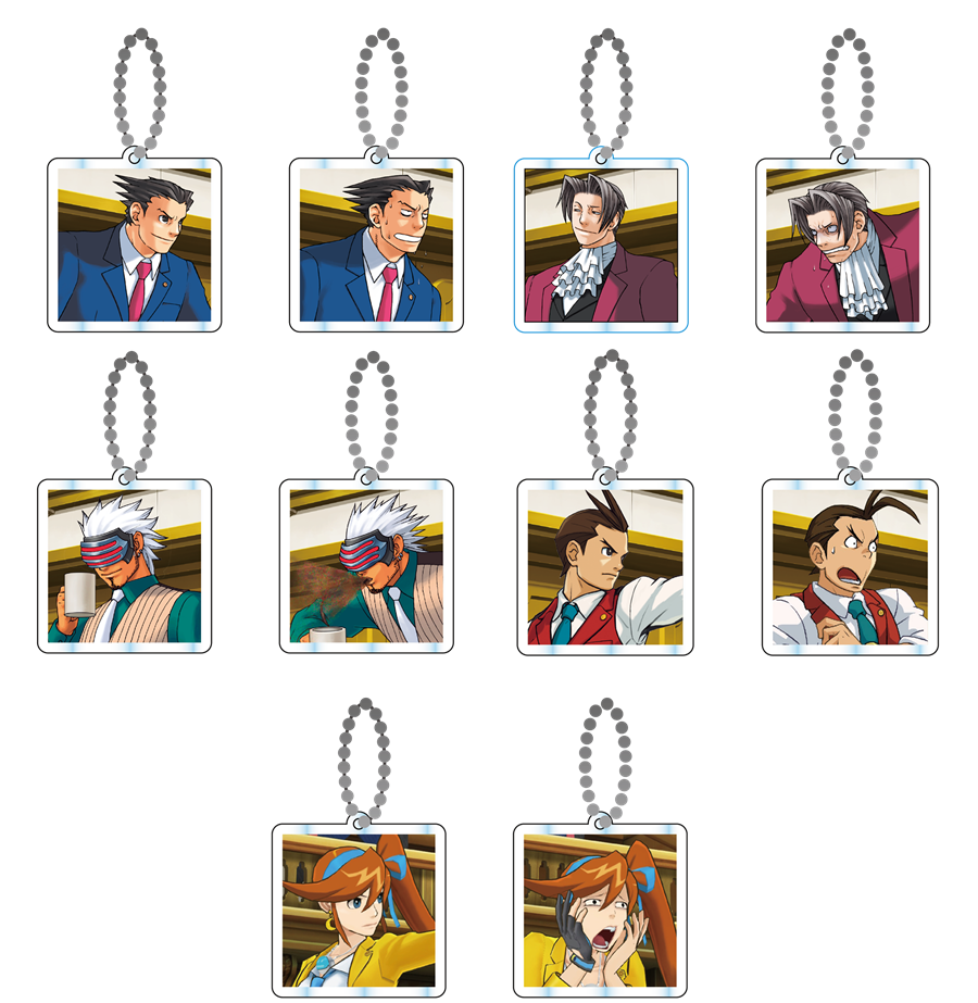 逆転裁判　動く！　ダメージモーションキーホルダー