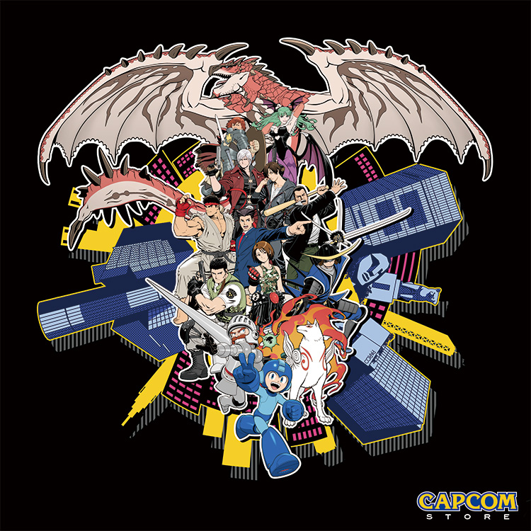 カプコンキャラクター大集合！カプコンストアのメインビジュアルを使用したアクリルスタンドとステッカーが新登場！　　