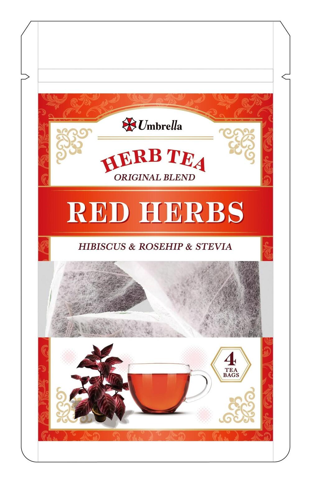 バイオハザード アンブレラ社 ハーブティ(レッドハーブ)4包入