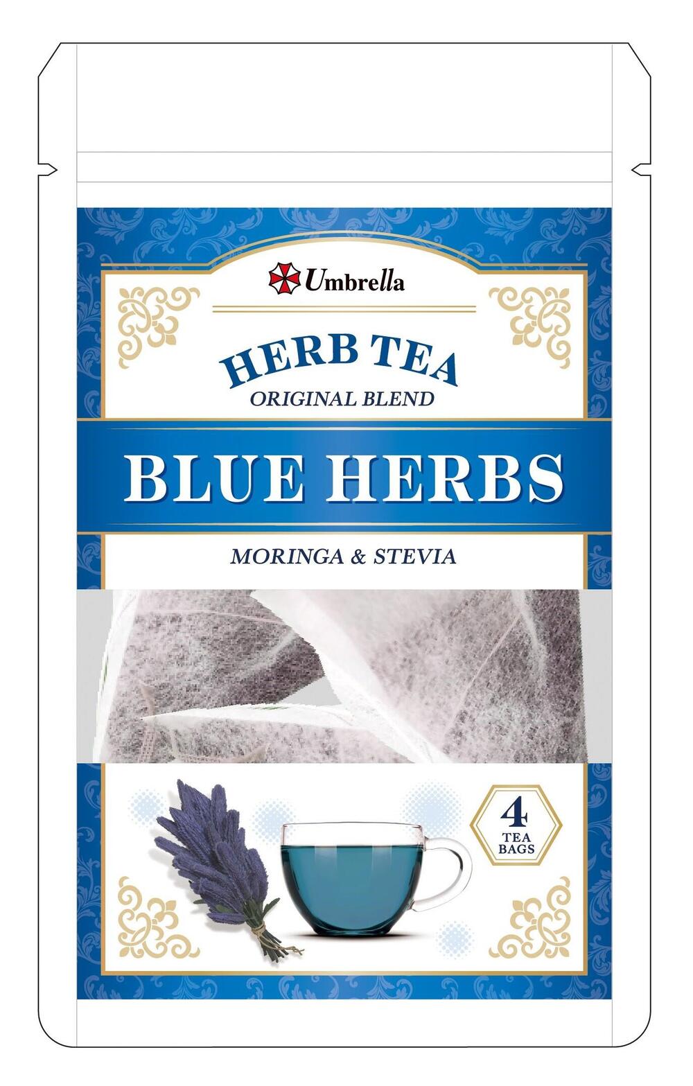 バイオハザード アンブレラ社 ハーブティ(ブルーハーブ)4包入