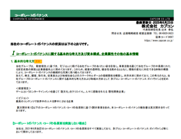 コーポレート・ガバナンス報告書（PDF）